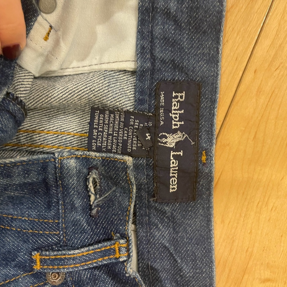 Incredible Vintage Ralph Lauren Equestrian Jodhpurs RIDING Jean Pants Size 4 - Picture 2 of 3